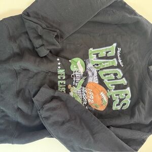 Vintage-Inspired Black Eagles Sweatshirt - M